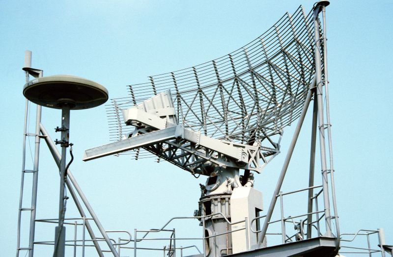 Naval air-search radar antenna illustrating