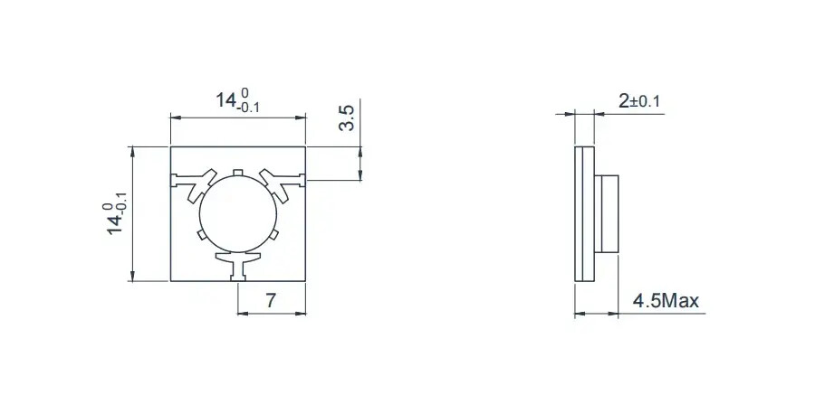 2.7 to 4.0 GHz T-junction microstrip RF circulator