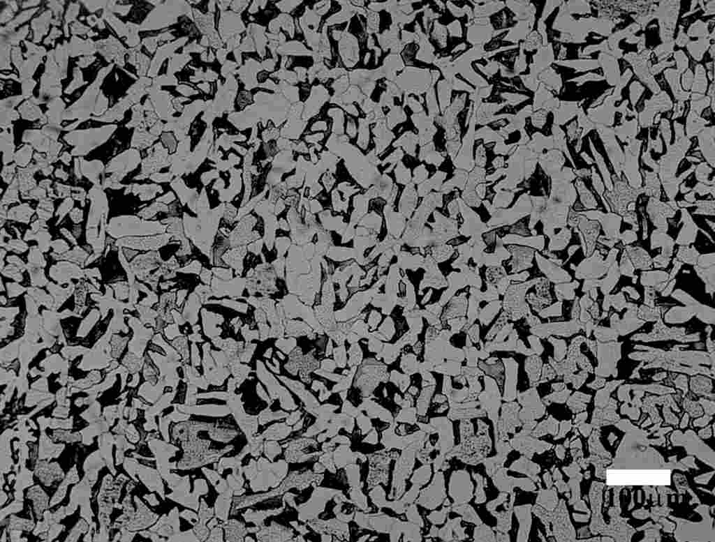 Ferrite/pearlite microstructure illustrating