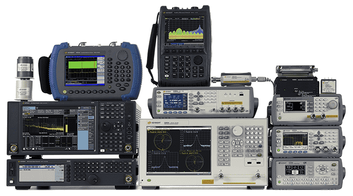RF bench instruments used for RF validation and troubleshooting.