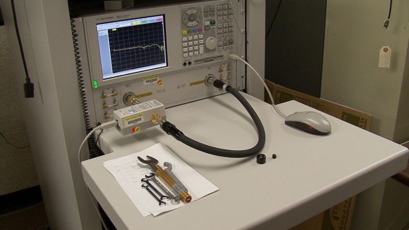 VNA calibration setup at NIST