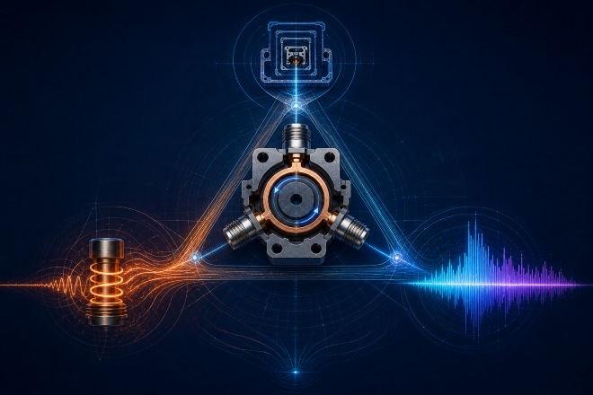 Three-way RF circulator engineering trade-off.