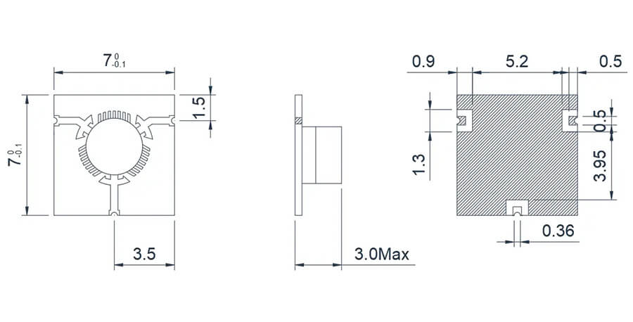 smt microstrip t junction circulator 8-12