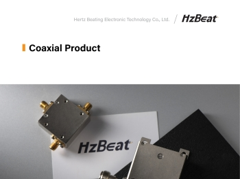 HzBeat koaksiyel ürün broşürü kapağı