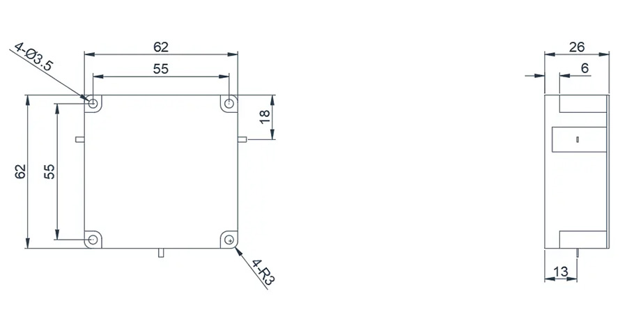 0.3~0.6GHz Broadband Drop-in Circulator