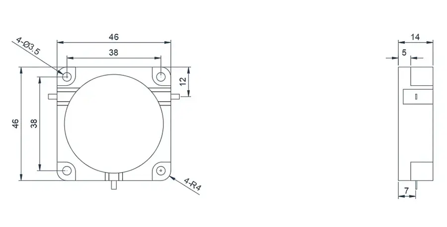 0.5~1.0GHz Broadband Drop-in Circulator