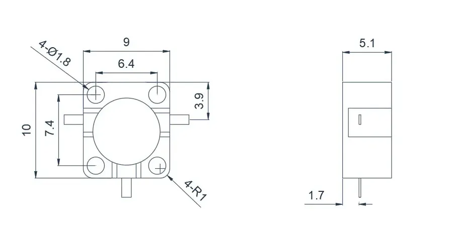 8.0~18.0GHz Broadband Drop-in Circulator