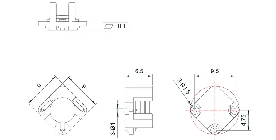 2.496~3.8GHz SMD Sirkülatör(SMT)