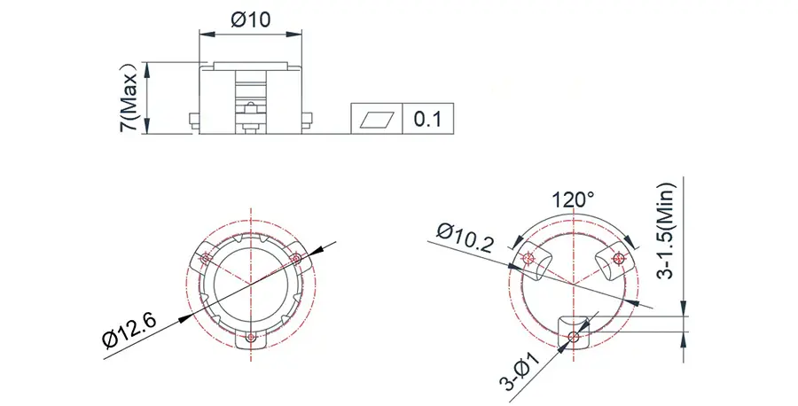 3.4~3.6GHz SMD Sirkülatör(SMT)