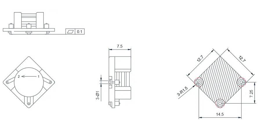 3.4~5.0GHz SMD Circulator(SMT)