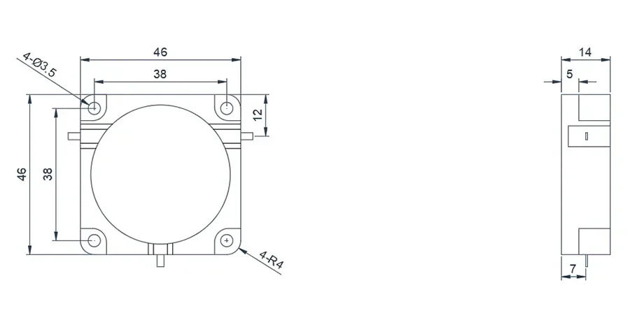 0.25~0.6GHz Tipik Drop-in Sirkülatör