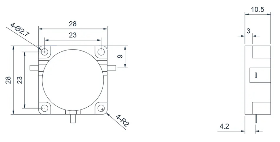 0.45~1.0GHz Typical Drop-in Circulator