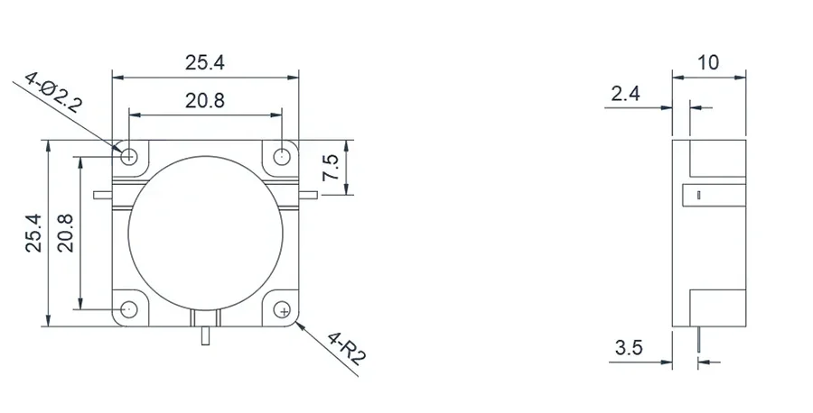 0.8~3.4GHz Tipik Drop-in Sirkülatör
