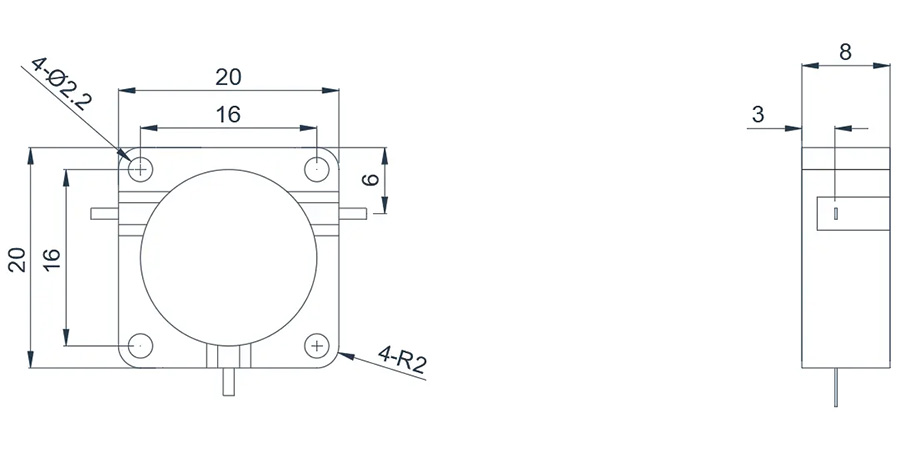 1.0~3.4GHz Typical Drop-in Circulator