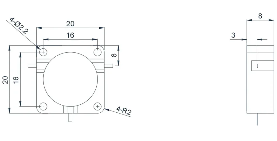 1.0~3.4GHz Tipik Drop-in Sirkülatör