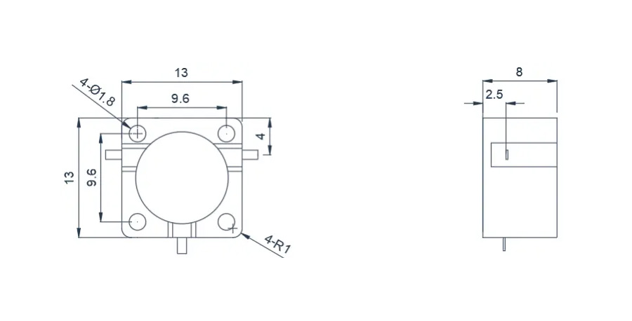 1.8~3.4GHz Typical Drop-in Circulator