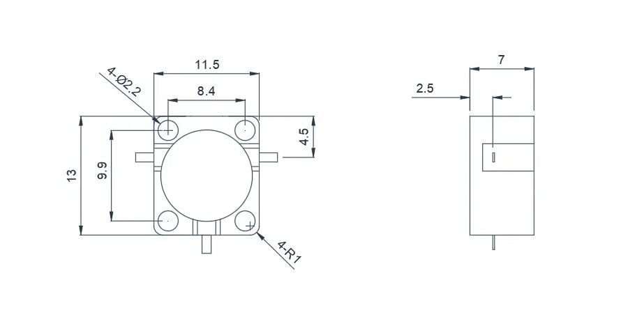 2.0~3.4GHz Typical Drop-in Circulator