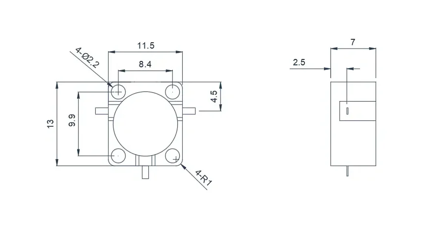 2.0~3.4GHz Tipik Drop-in Sirkülatör