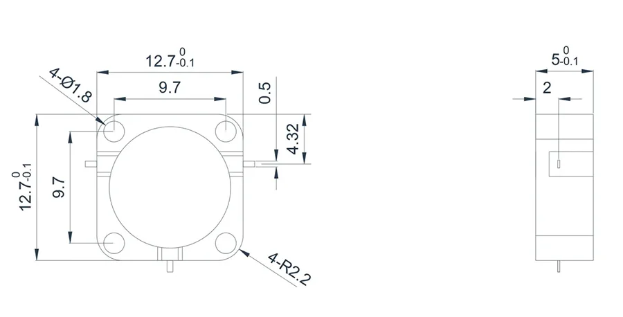 5.0~6.0GHz Tipik Drop-in Sirkülatör