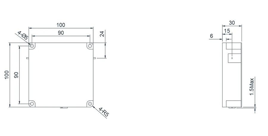 0.1~0.4GHz Drop-in-Isolator Appearance