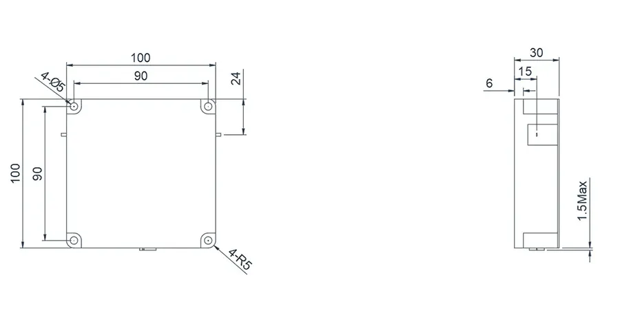 0.1~0.4GHz Drop-in İzolatör Görünümü