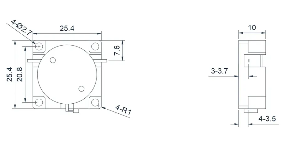 2.0~6.0GHz Drop-in İzolatör Görünümü