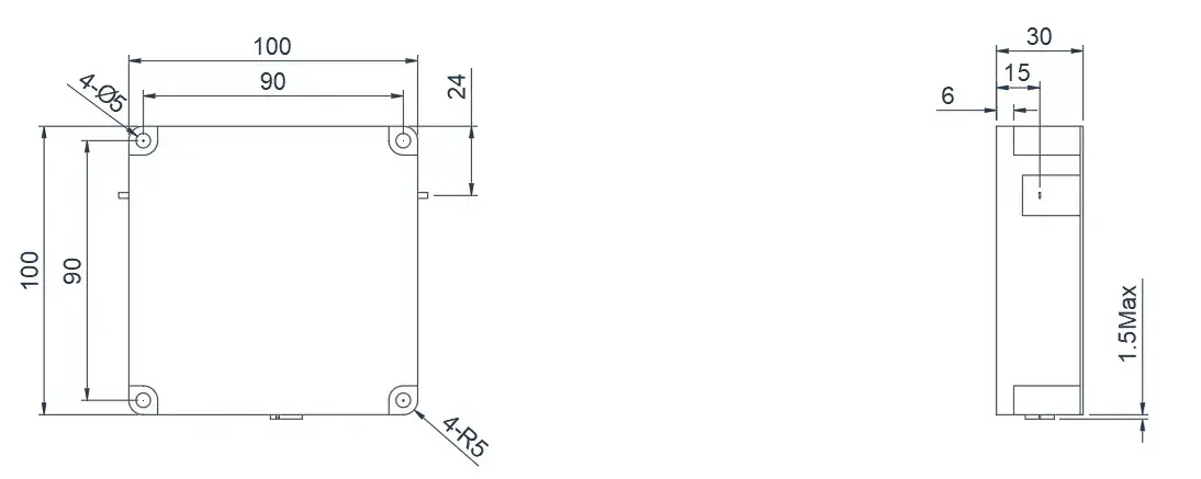 0.05~0.3GHz Tipik Drop-in İzolatör Görünümü
