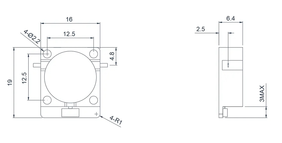 14.0~20.0GHz Microstrip Circulator Appearance
