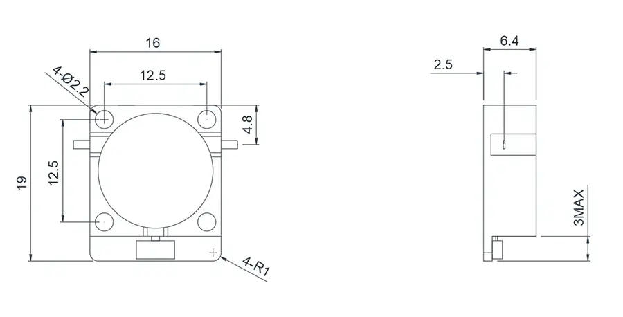 14.0~20.0GHz Mikroşerit Sirkülatör Görünümü