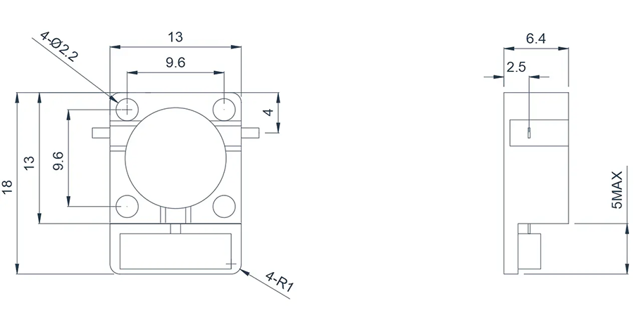14.0~20.0GHz Microstrip Circulator Appearance