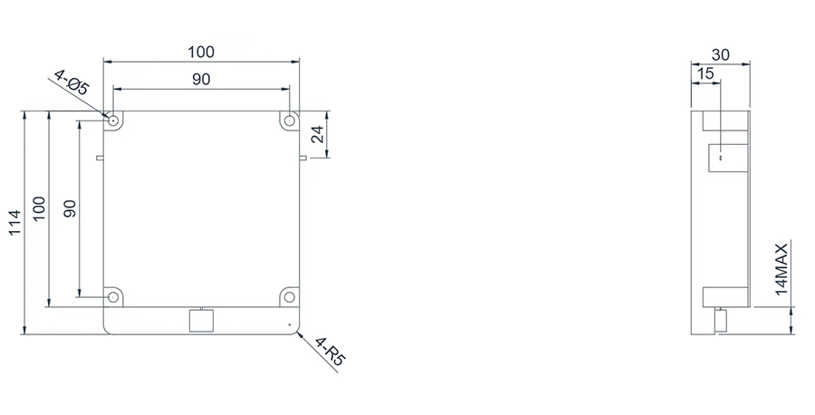 2.7~4.0GHz Microstrip Circulator Appearance