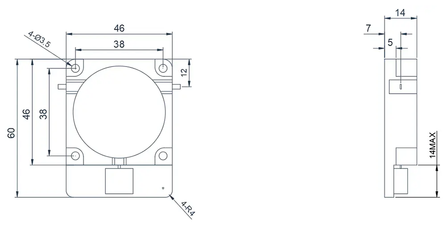 4.8~8.0GHz Microstrip Circulator Appearance