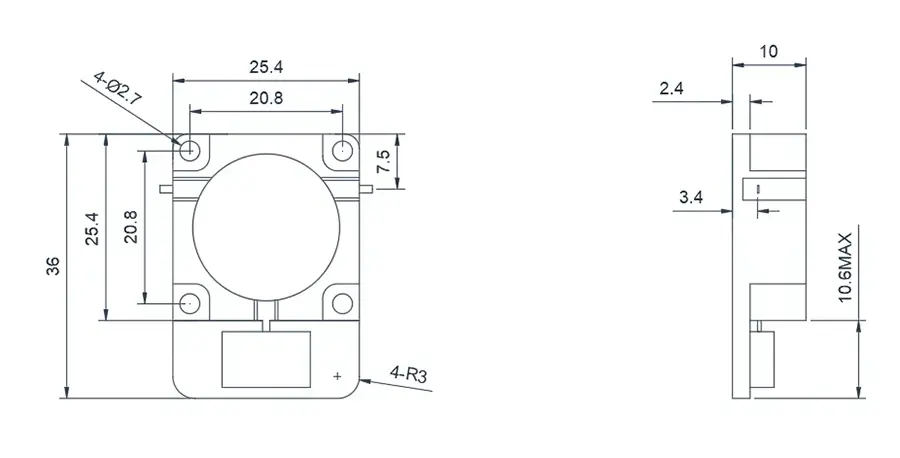 7.0~9.5GHz Mikroşerit Sirkülatör Görünümü