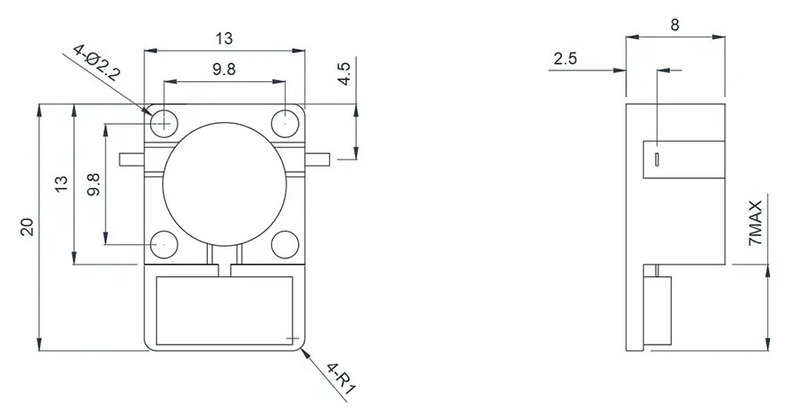 8.0~18.0GHz Mikroşerit Sirkülatör Görünümü