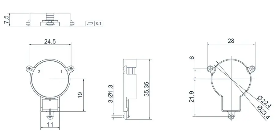 0.46~1.88GHz SMD İzolatör(SMT)