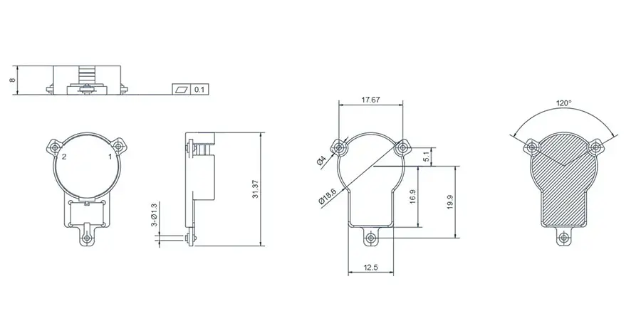 0.758~0.821GHz SMD İzolatör(SMT)