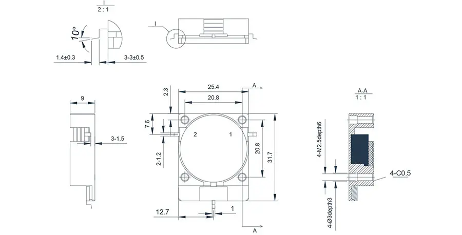 2.11~2.17GHz SMD İzolatör(SMT)