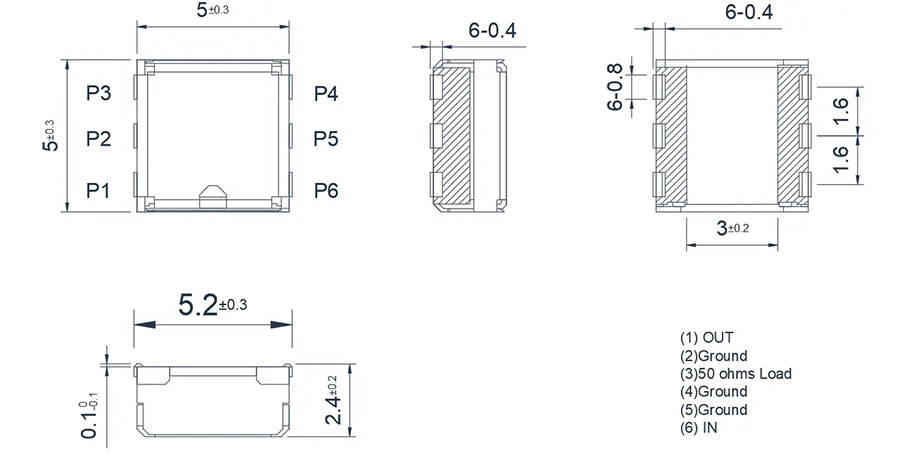 0.9~3.8GHz SMD Isolator(SMT)