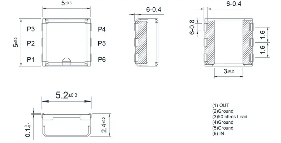 0.9~3.8GHz SMD İzolatör(SMT)