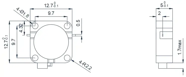 5.0~6.0GHz Tipik Drop-in İzolatör Görünümü