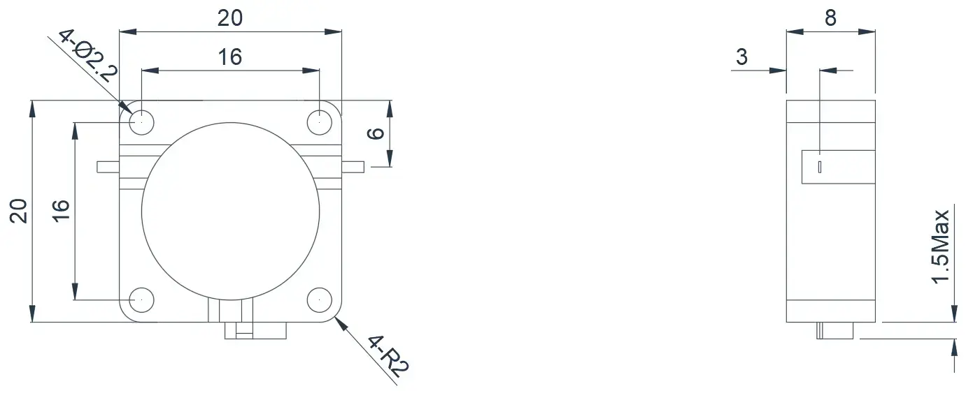 8.0~18.0GHz Mikroşerit Sirkülatör Görünümü