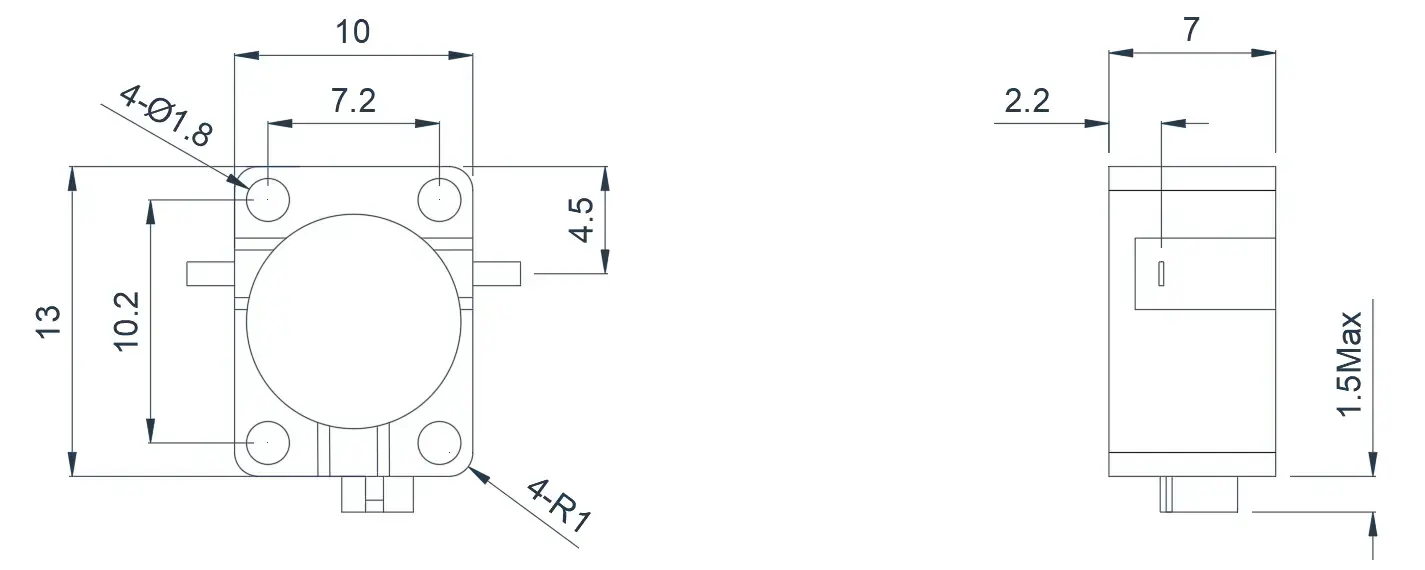 2.6~4.0GHz Tipik Drop-in İzolatör Görünümü