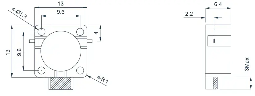 4.0~8.0GHz Tipik Drop-in İzolatör Görünümü