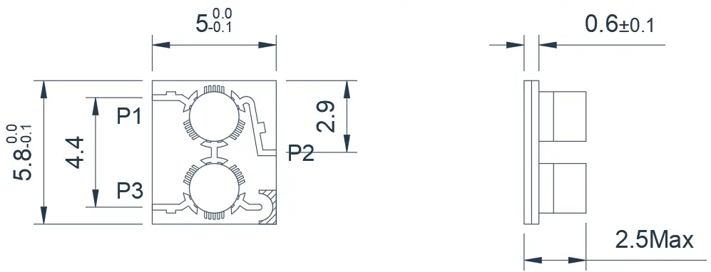 15.0~17.0GHz Miniaturized Dual-Junction Microstrip Circulator Appearance