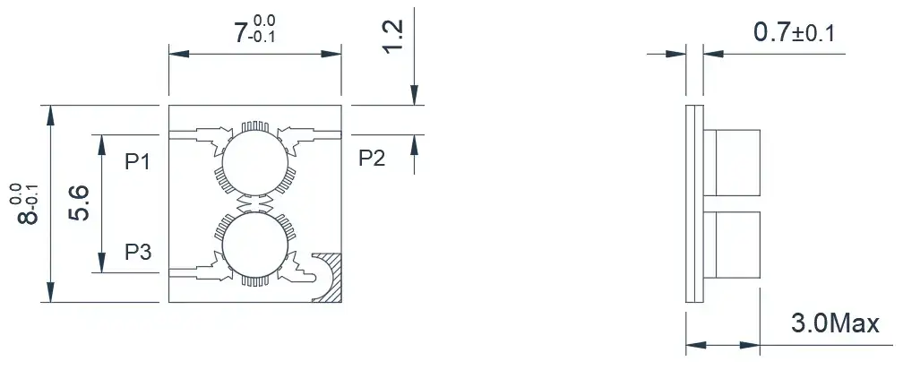 14.0~18.0GHz Tipik Çift Bağlantılı Mikroşerit Sirkülatör Görünümü