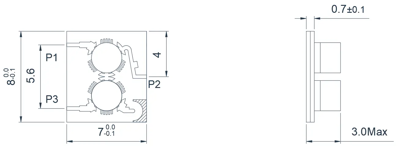 14.0~18.0GHz Typical Dual-Junction Microstrip Circulator Appearance