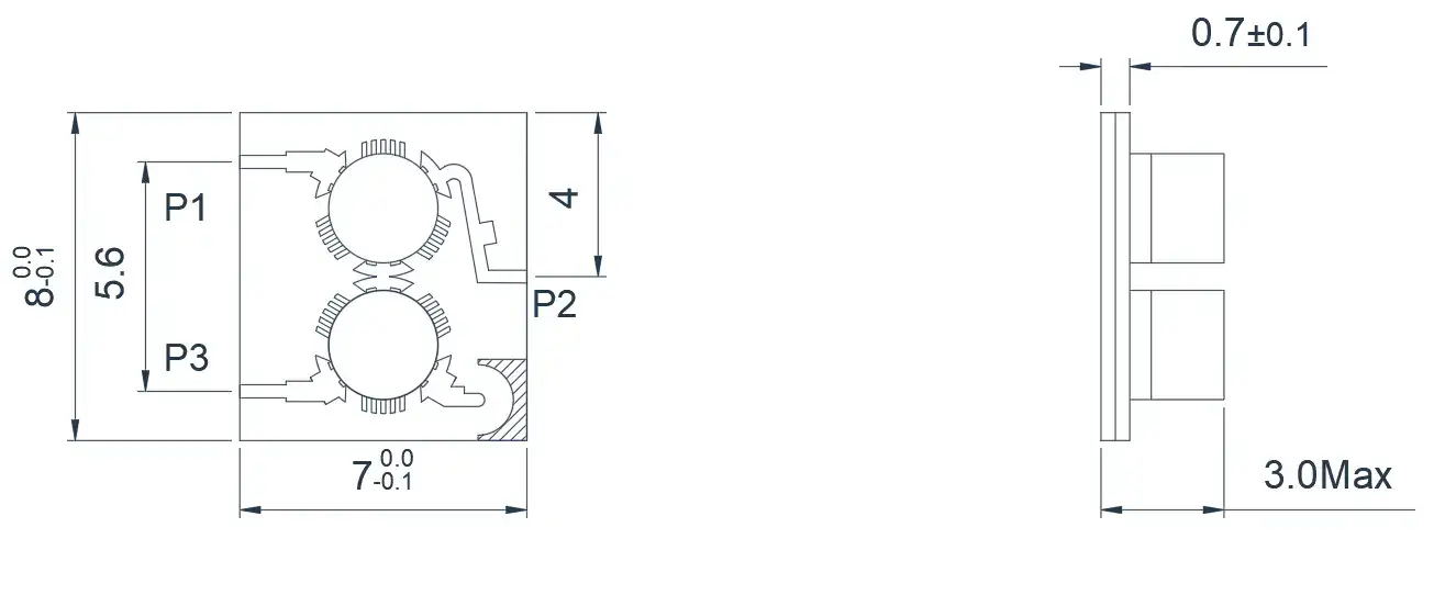 14.0~18.0GHz Tipik Çift Bağlantılı Mikroşerit Sirkülatör Görünümü