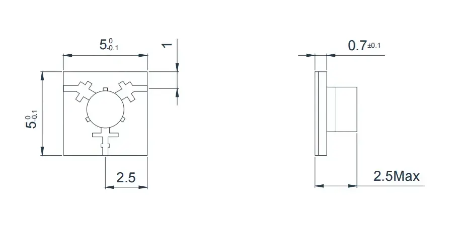 14.0~20.0GHz Mikroşerit Sirkülatör Görünümü