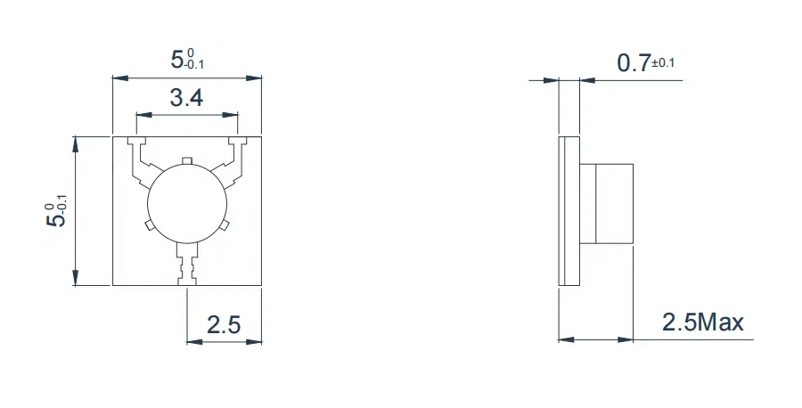 14.0~20.0GHz Microstrip Circulator Appearance
