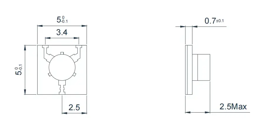 14.0~20.0GHz Mikroşerit Sirkülatör Görünümü